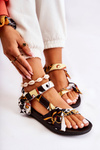 Women's Sandals With Velcro Black Caprisa
