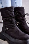 Women's Snow Boots On The Platform Black Lilou 