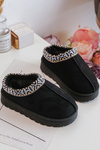 Children's Slip-on Slippers Insulated Black Olivane