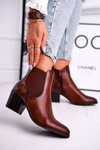Women’s Boots On High Heel Sergio Leone Brown BT613