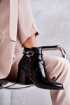 Fashionable Lacquered Boots La.Fi 260037B-LA Black