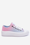 Low Platform Sneakers Big Star LL274A187 Pink and Blue