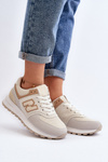 Sneakersy Buty Sportowe Damskie Beżowe Alettesa PC201