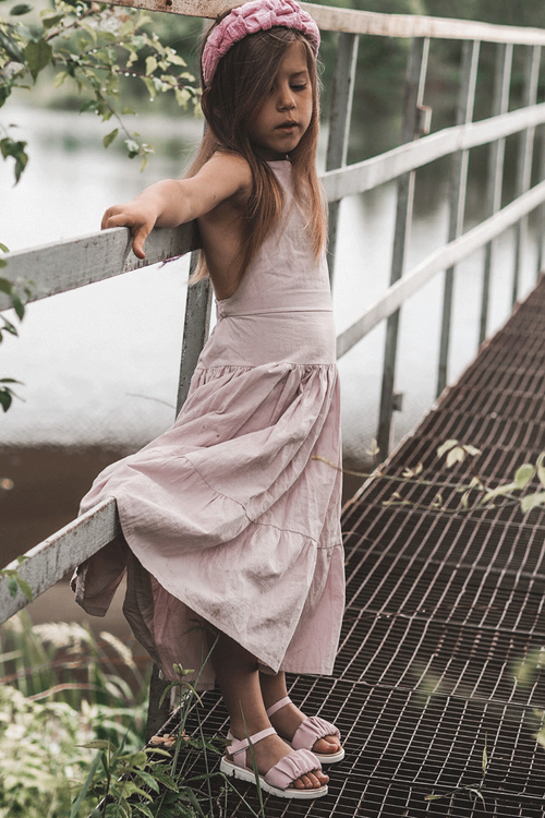 Children's Velcro Sandals Purple Aimy