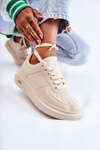 Classic Leather Sport Shoes Beige Jennys