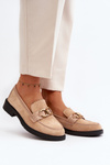 Classic Beige Women's Moccasins Fiviana