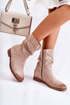 Women's Suede High Boots Beige Venis
