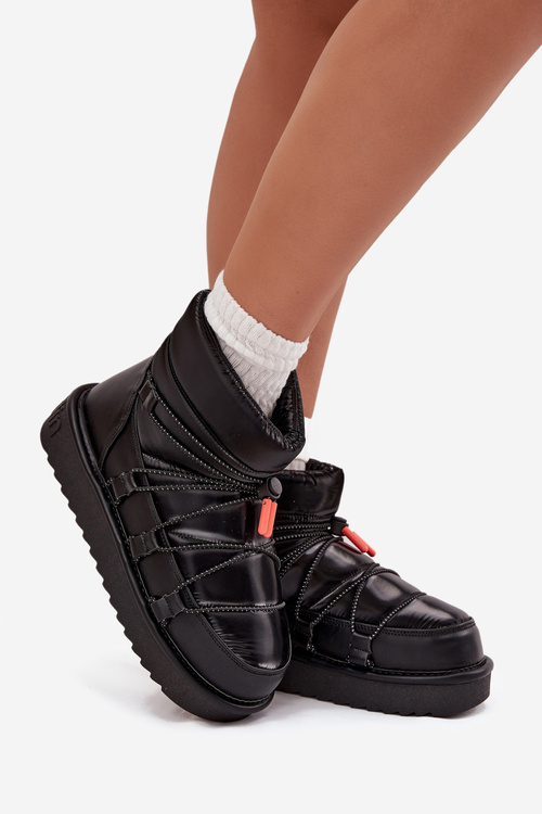 Women's snow boots on platform DFranklin DFSH370020 Black