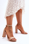 High Heel Sandals Beige Individual