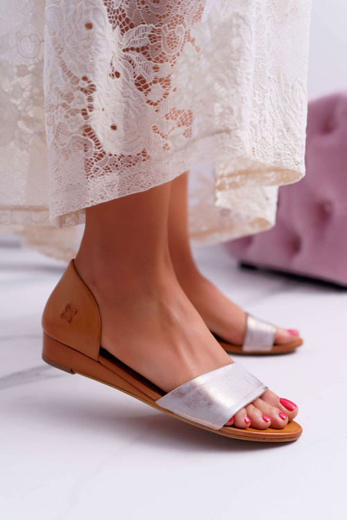 Maciejka Leather Sandals 1971-45 Red