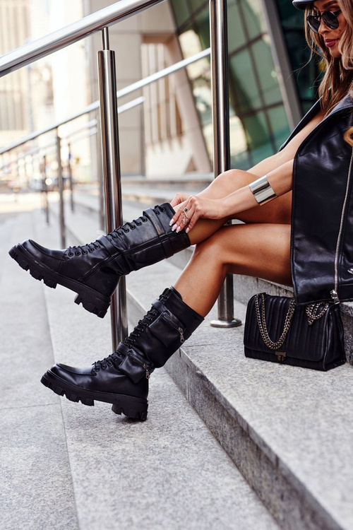 Women's Boots Warm Black High Winryna