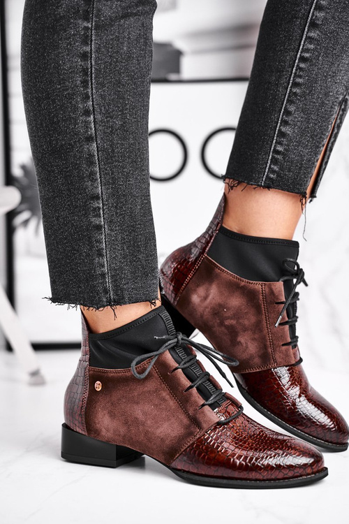 Women’s Boots Maciejka Leather Brown 04744-02