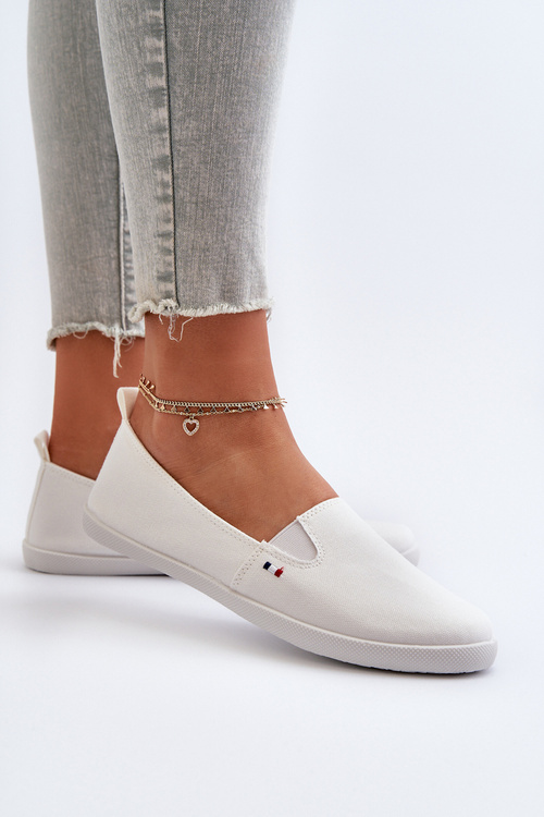 Women's White Slip-On Sneakers Adrancia