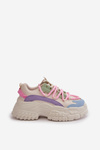 Damskie Sneakersy Masywna Platforma Sznurowane Multikolor Nevela