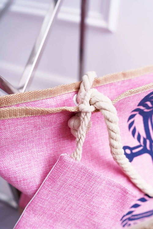 Large Beach Shopper Handbag Pink