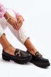 Black Women's Loafers with Decoration Gargi