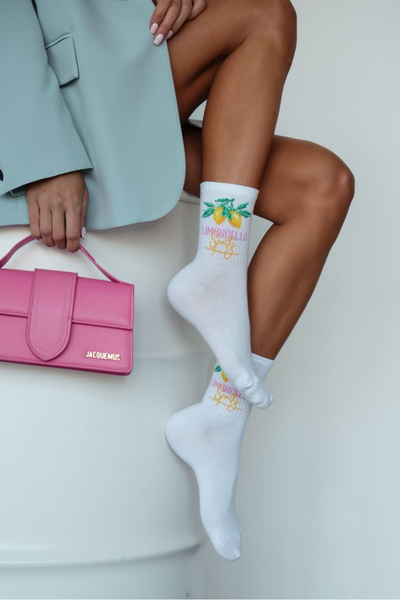 Damskie Skarpetki LIMONCELLO Białe
