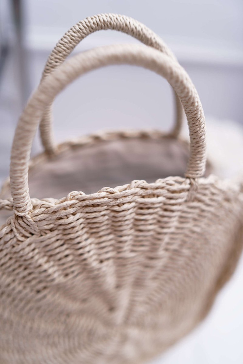 Women's Bag Braided Octario Beige