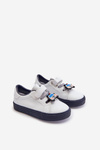 Children's sneakers with velcro white-navy Pennyn