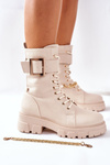 High Boots on a Massive Platform Beige Tanaros