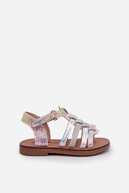 Children's Gladiator Sandals with Velcro in Multicolor Radovia