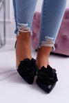 Women's Lu Boo Ballerinas Black With Flower Transparent Dairin