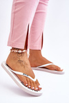 Comfortable Big Star Flip Flops LL274795 White