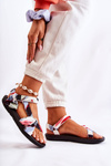 Women's Sandals With Velcro Red Caprisa