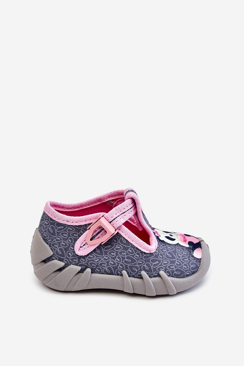 Shoes Slippers Befado Pandas 110P470 Grey/Pink