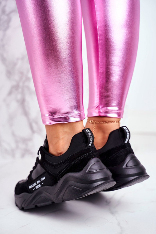 Women's Sport Shoes Sneakers Big Star GG274654 Black