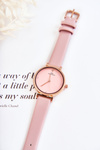 Women's Classic Watch On A Leather Strap Giorgio & Dario Pink