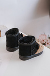 Insulated children's snow boots Lamy black Esandira
