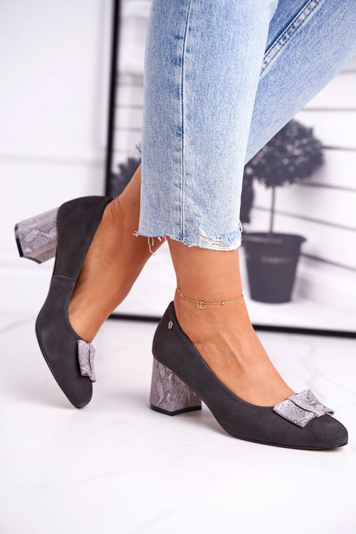 Women's Pumps Maciejka Suede Graphite 3356A-43/00-1