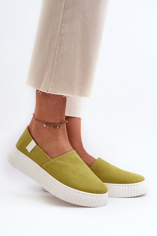 Women's Platform Sneakers NN276008 Memory Foam System Lime