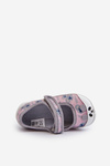 Befado Ballerina Slippers With Bear 209P038 Grey-Pink