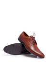 Men's Elegant Brown Leather Trust Half Boots