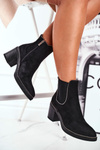 Women's Boots On Heel Black Let Me