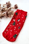 Socks Anti-slip Mix Christmas Red