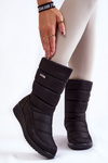 Warm Wedge Snow Boots Black Calena