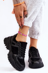 Buty Sportowe Sneakersy Modne Czarne Frezio
