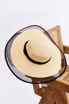 Fashionable Women's Mesh Hat Light Beige