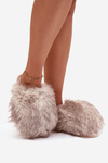 Furry Women's Slippers Beige Iseline