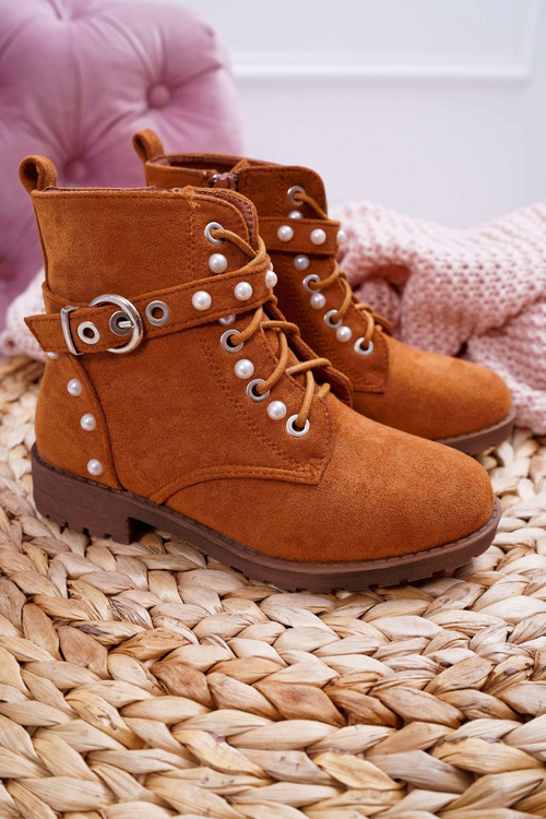 Youth Boots Pearls Camel Nargos