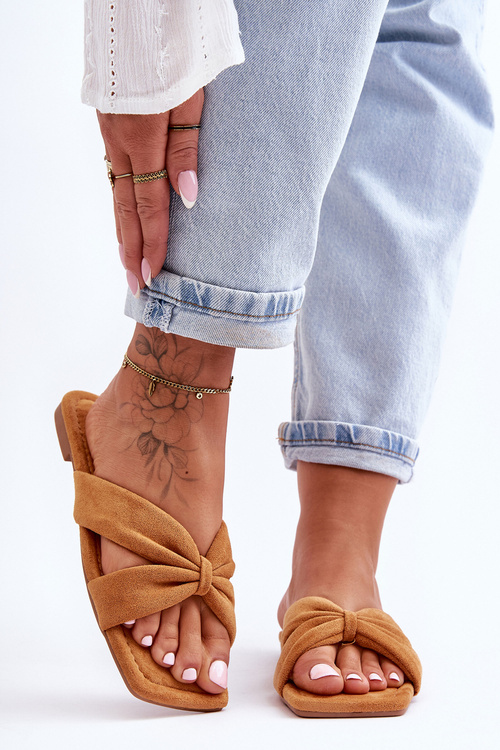 Women's Velvet Slippers Camel Vanilla Sky