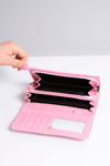 Large Ladies Pink Heart Wallet