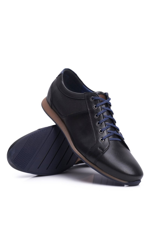 Men's Casual Leather Half Boots Nikopol Black 1730