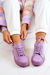 Trampki Damskie Wiązane Fioletowe Big Star JJ274416