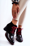 Women's Boots On Low Heel Black Ebba