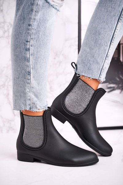 Women's Matt Galoshes Jodhpur Black Silver Answear