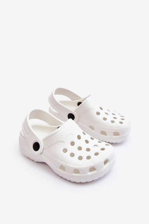 Baby Foam Crocs Slides White Percy